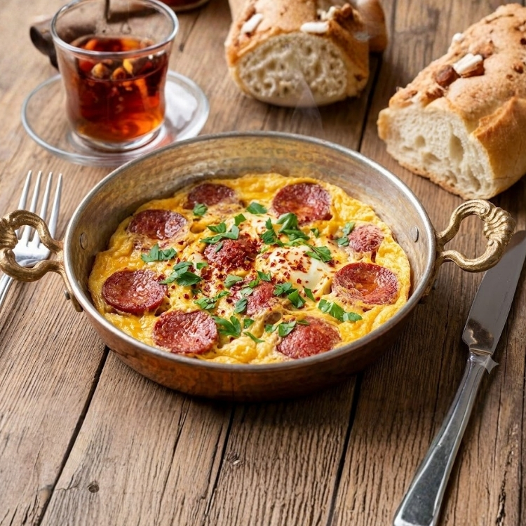 Sucuklu Omlet