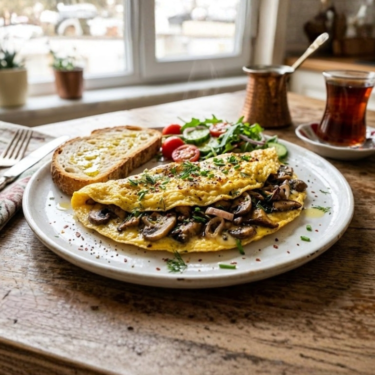 Mantarlı Omlet