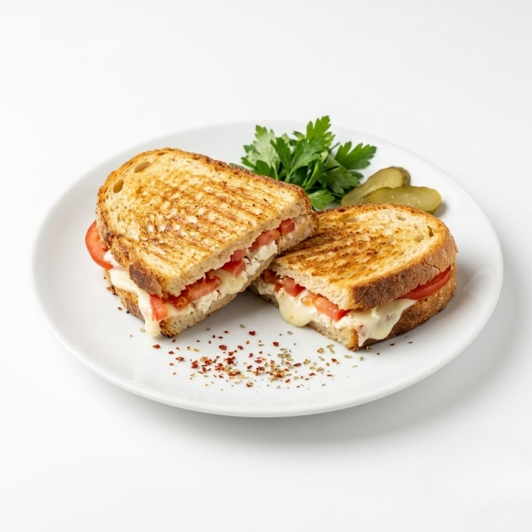 Beyaz Peynirli Domatesli Tost